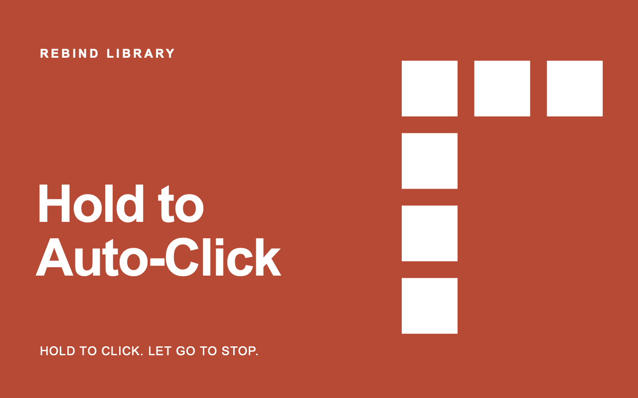 Hold to Auto-Click preview